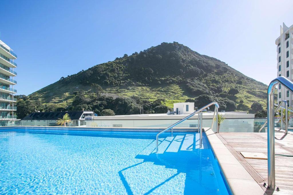 Marvelous Downtown Apartment Moments From Main Beach With Heated Pool, Gym And Parking Mount Maunganui Eksteriør bilde
